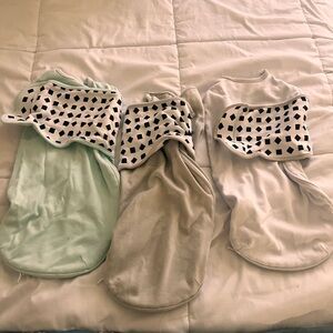 White and Black Geometric Baby Onesie